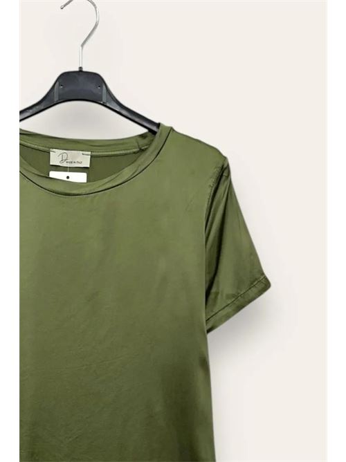 Maglietta in raso in viscosa LOVEme | CH-12822/Verde Militare